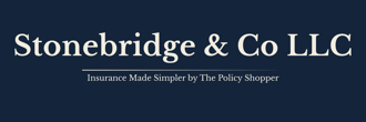 Stonebridge and Co. w tagline blue background