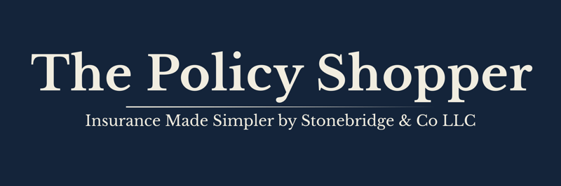 the policy shopper blue logo