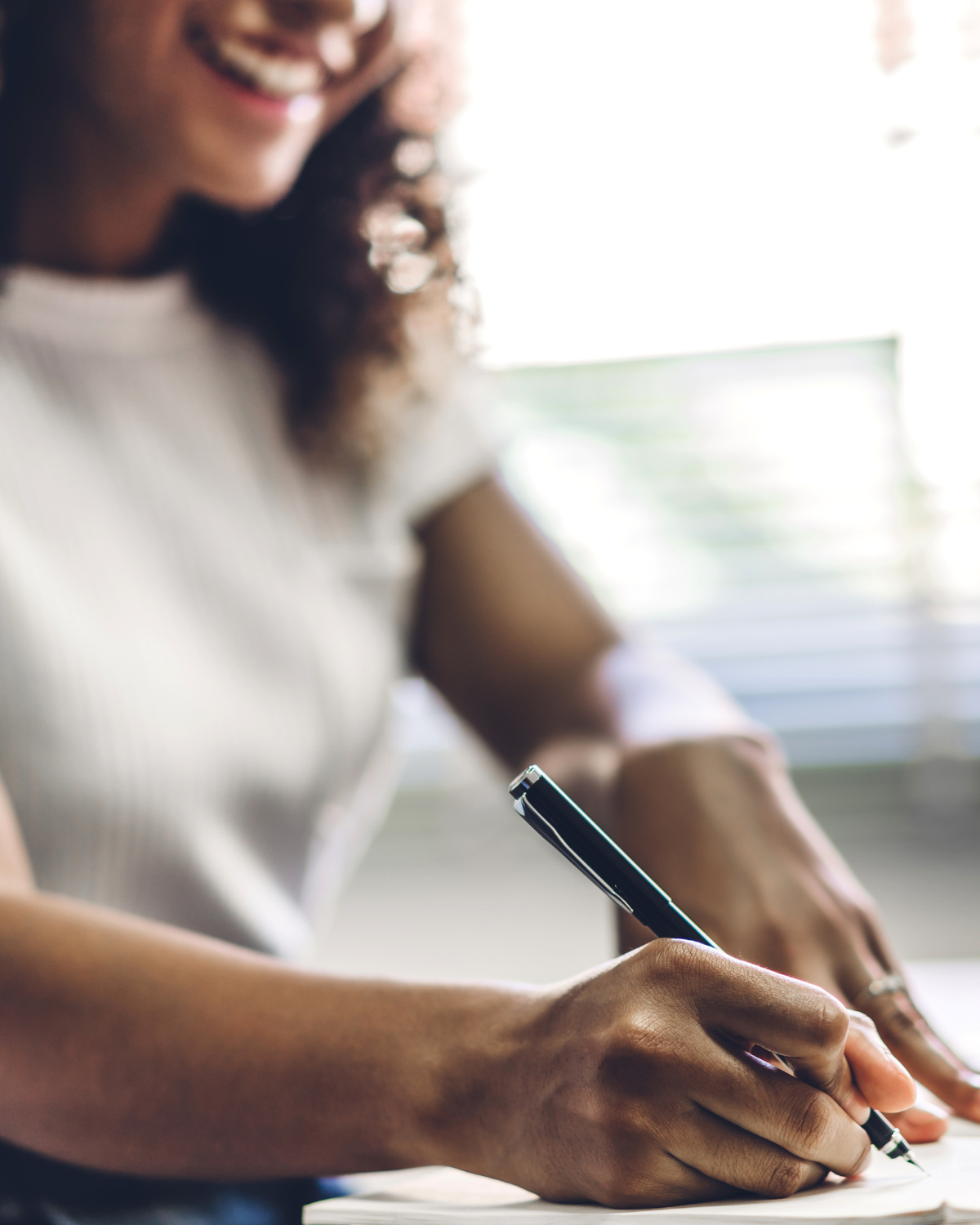 woman writing woman writing